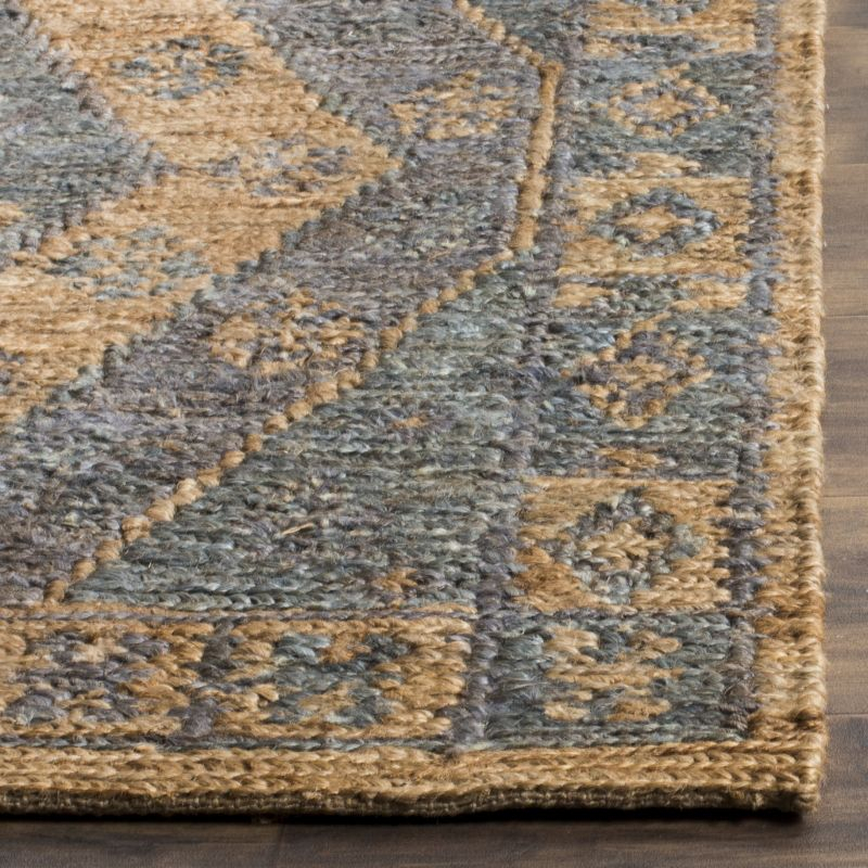 Organic ORG701 Handmade Indoor Area Rug - Slate/Natural - 5'x8' - Safavieh