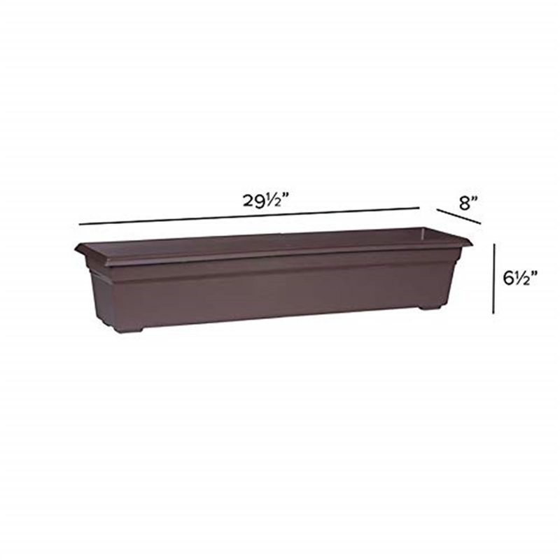 Novelty Countryside Flower Box Planter, Brown 30"