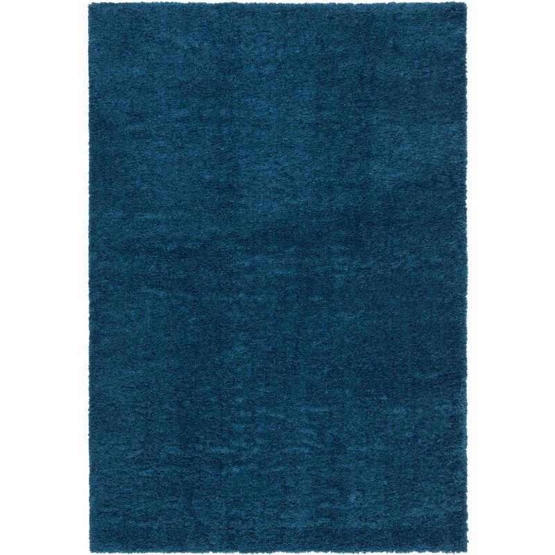 August Shag 900 AUG900 Power Loomed Indoor Area Rug - Navy - 5'3"x7'6" - Safavieh