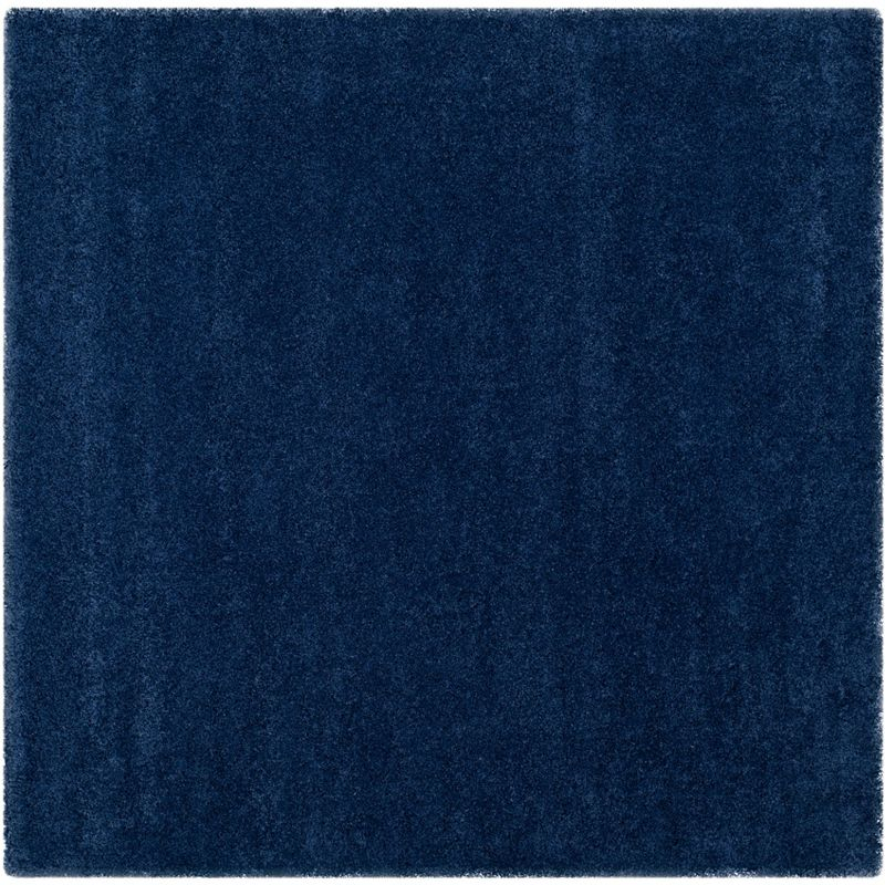 Milan Shag SG180 Power Loomed Indoor Area Rug - Navy - 7'x7' - Safavieh