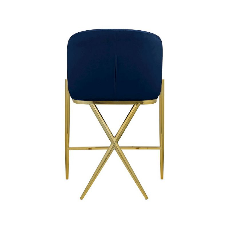 Upholstered 27'' Counter Stool with Metal Frame