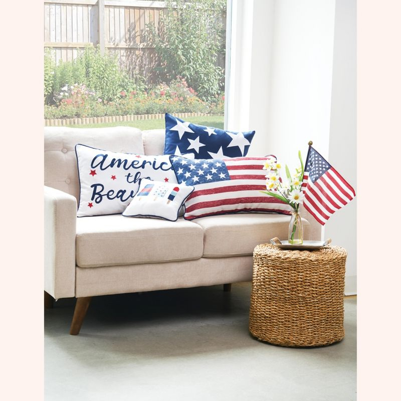 C&F Home Flag Throw Pillow