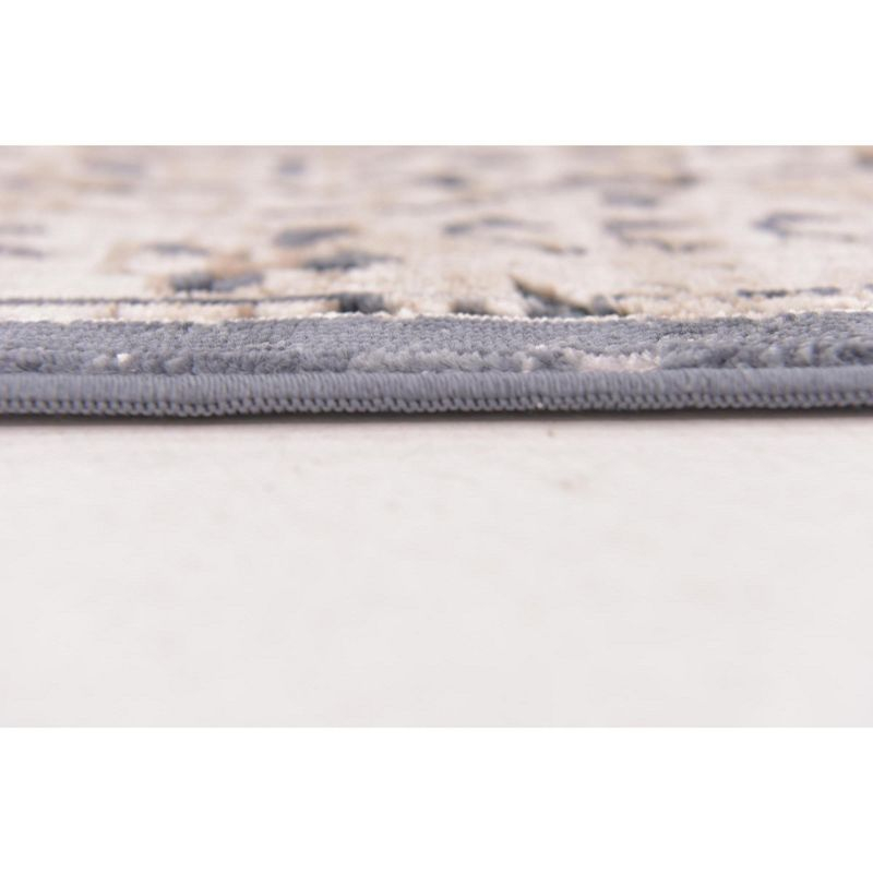 Unique Loom Chateau Collection Area Rug - Roosevelt (9'  x 12' 2" Rectangle Dark Blue/Beige)