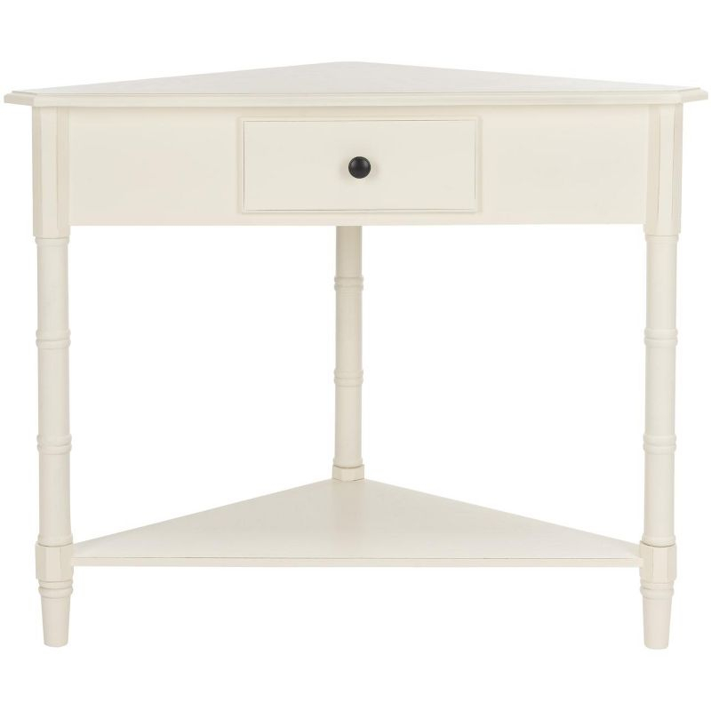 Gomez Corner Table - AMH5709C - Off-White - Safavieh Couture