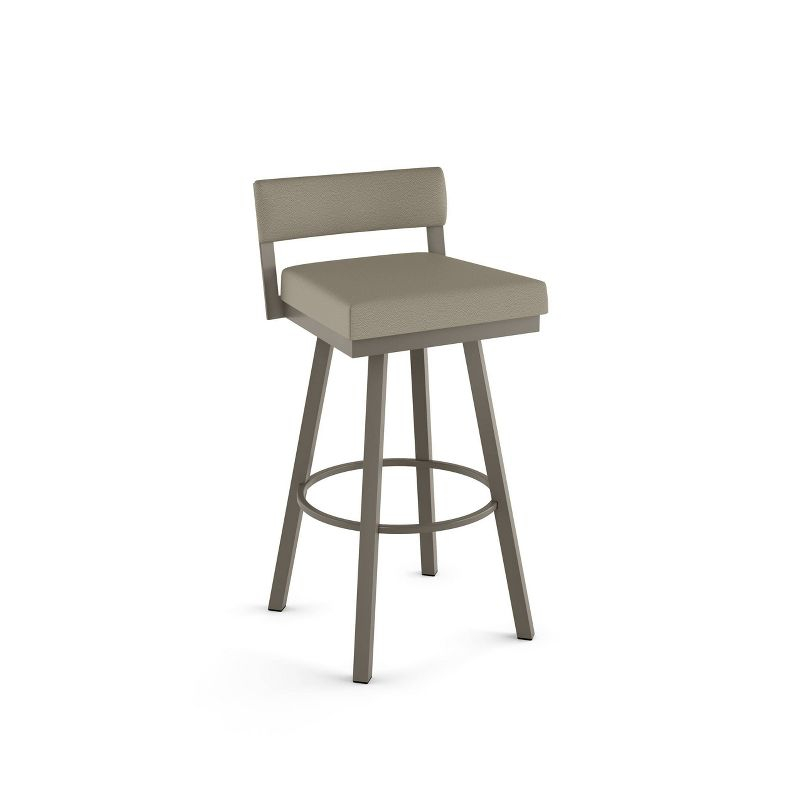 Amisco Travis Upholstered Counter Height Barstool Greige/Gray