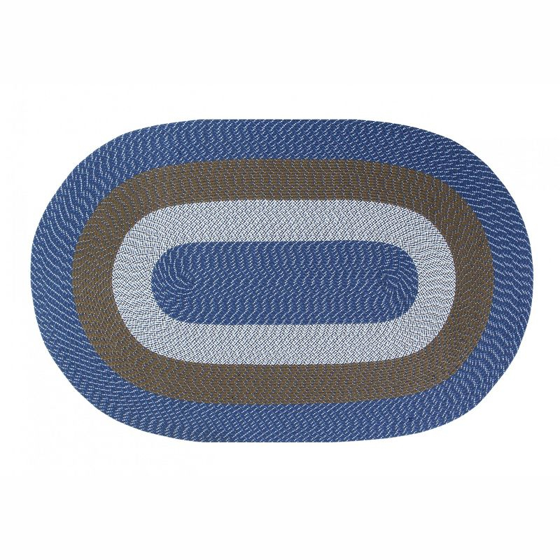 Country Stripe Collection 100% Polypropylene Reversible Indoor Area Utility Rug - Better Trends