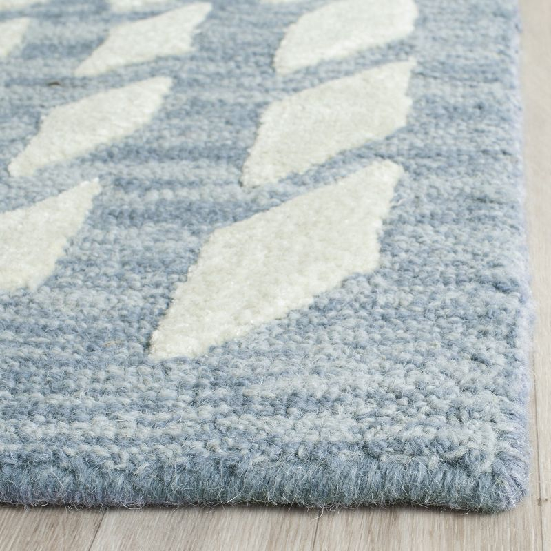 Bella BEL126 Hand Tufted Area Rug - Blue/Ivory - 8'9"x11'9" - Safavieh..