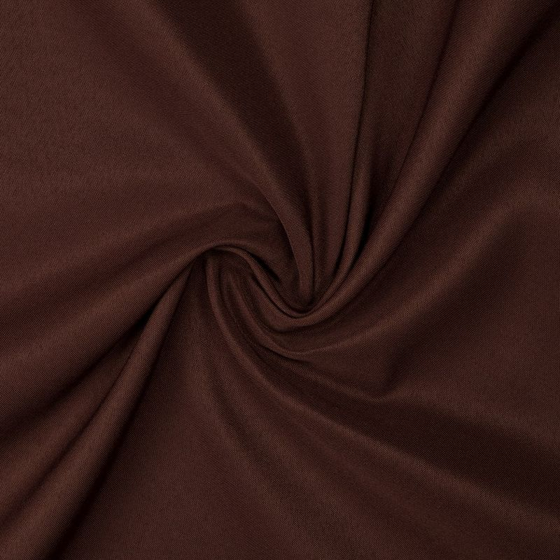 Gee Di Moda Round Tablecloth - 132 Inch - Heavy Duty Washable Polyester - for 72 to 96 Inch Round Tables - Chocolate