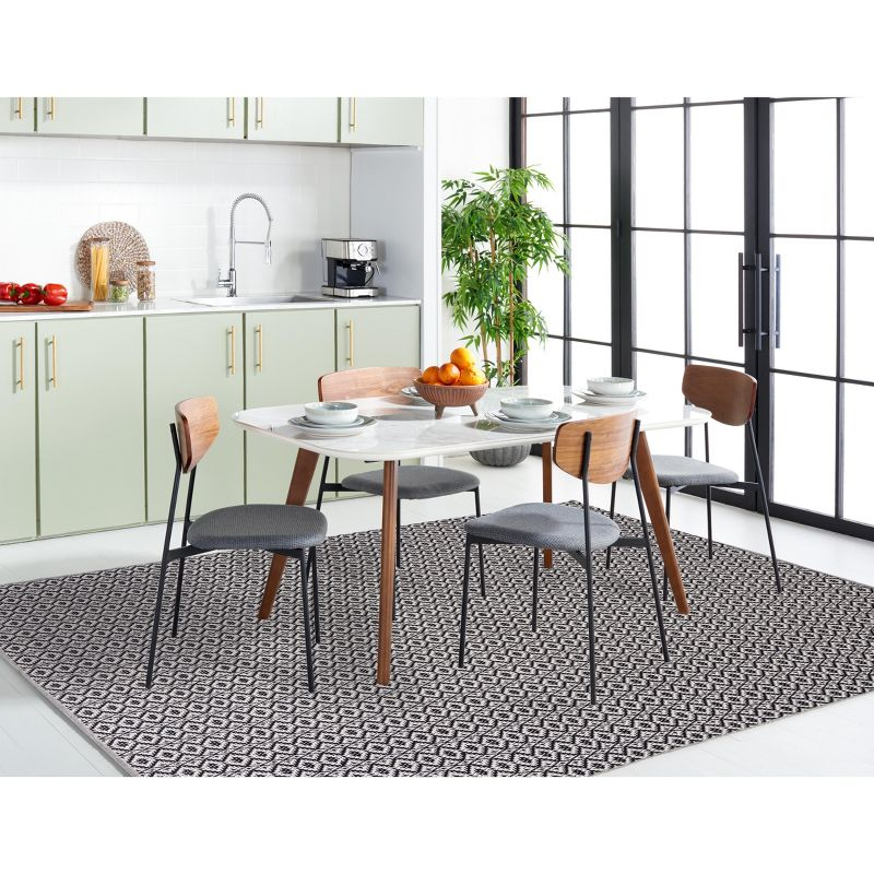 Montauk MTK716 Hand Woven Indoor Accent Rug - Ivory/Black - 3'x5' - Safavieh