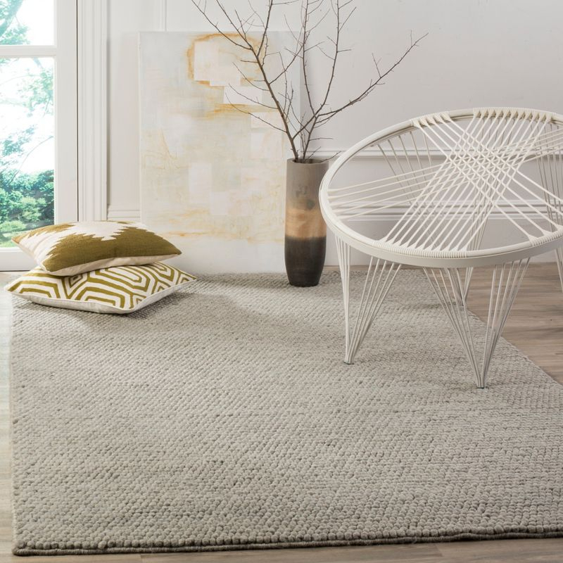 Natura NAT620 Hand Woven Area Rug - Silver - 3'x5' - Safavieh.