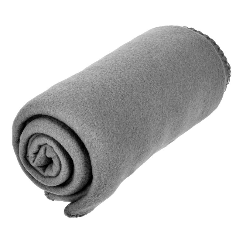 Lexi Home Super Soft 50 x 60 Cozy Fleece Throw Blanket - Gray