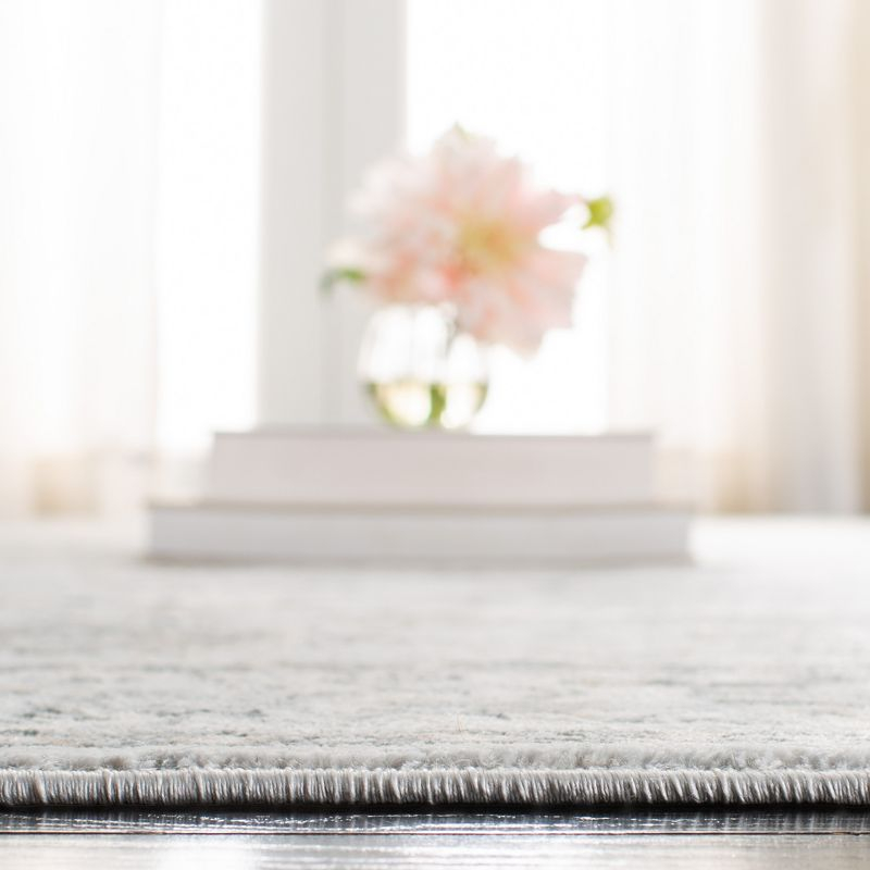 Isabella ISA940 Power Loomed Area Rug - Light Grey/Cream - 3'x5' - Safavieh.