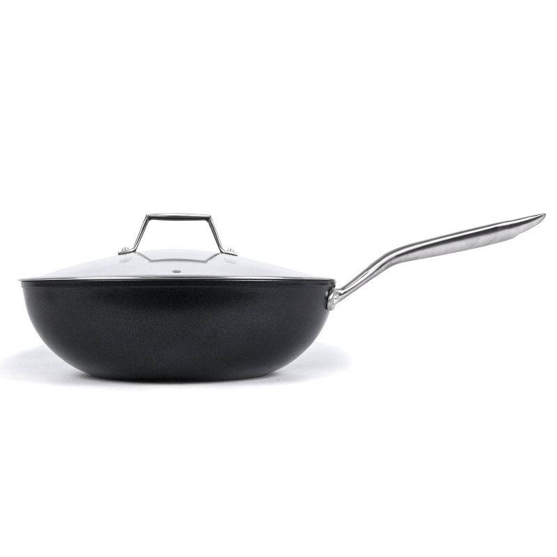 TECHEF Onyx - 12" Nonstick Wok/Stir-Fry Pan with Cover
