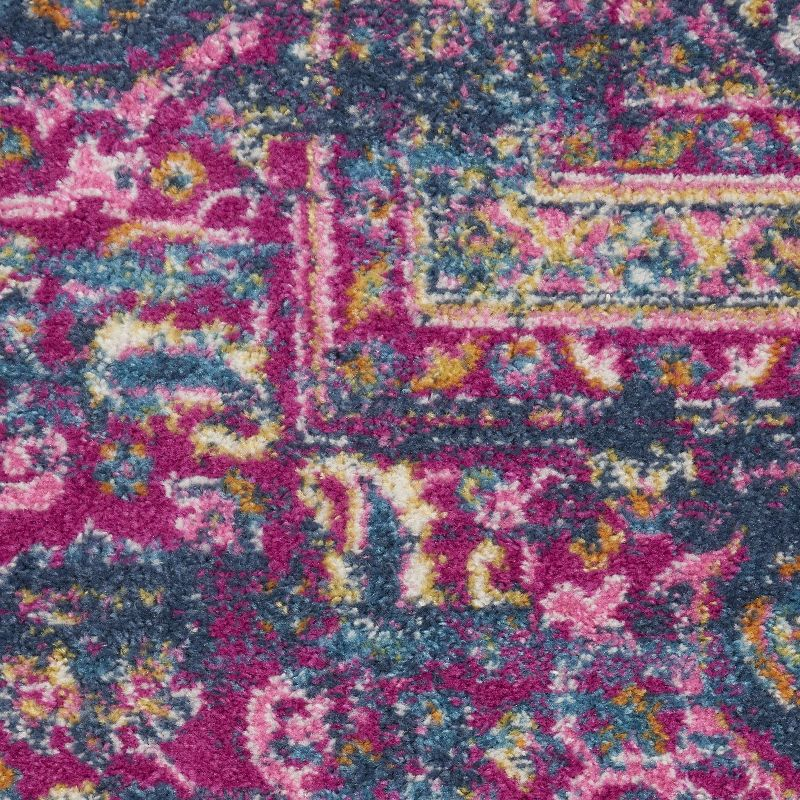 Nourison Passion Medallion Bohemian Indoor Rug Blue 12' x 15'