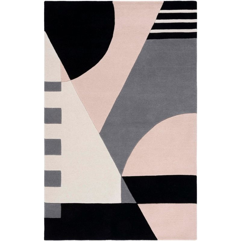 Rodeo Drive RD863 Hand Tufted Area Rug - Pink/Ivory - 3'x5' - Safavieh.