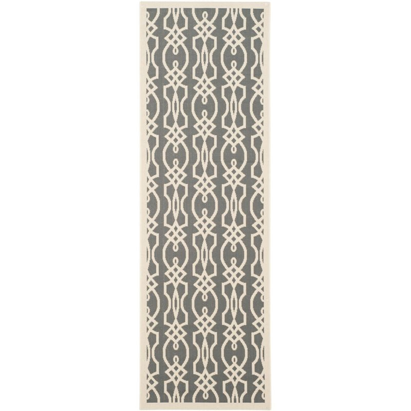 Martha Stewart Villa Screen - MSR4220 - Indoor Power Loomed Runners - Cement - 2'7"x8'2"