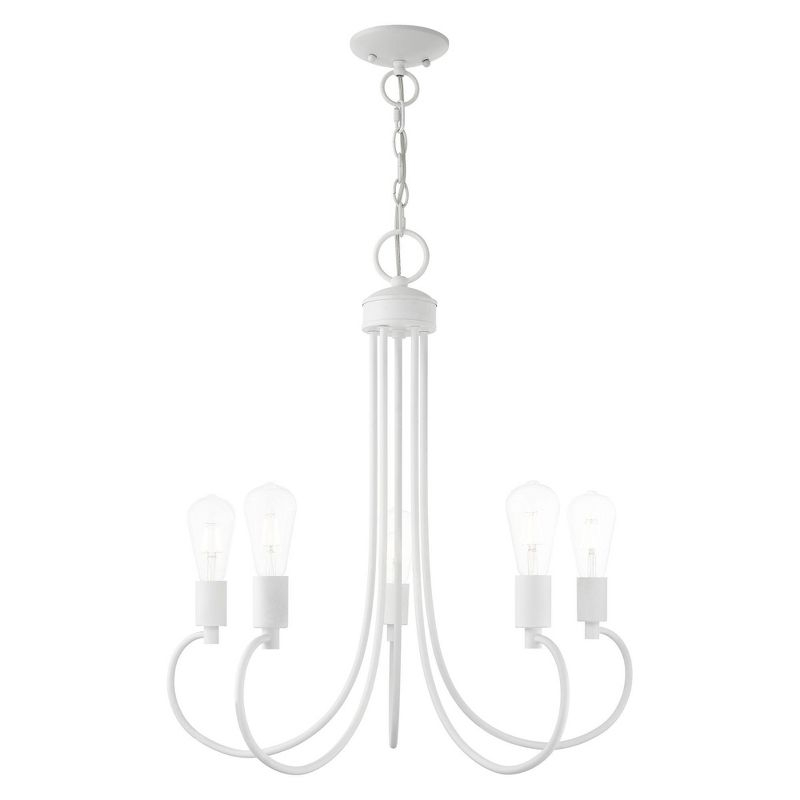 Livex Lighting Bari 5 - Light Chandelier in  White
