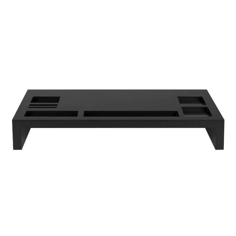 Kate and Laurel Briggs Rectangle MDF Computer Stand, 26x12x4, Black