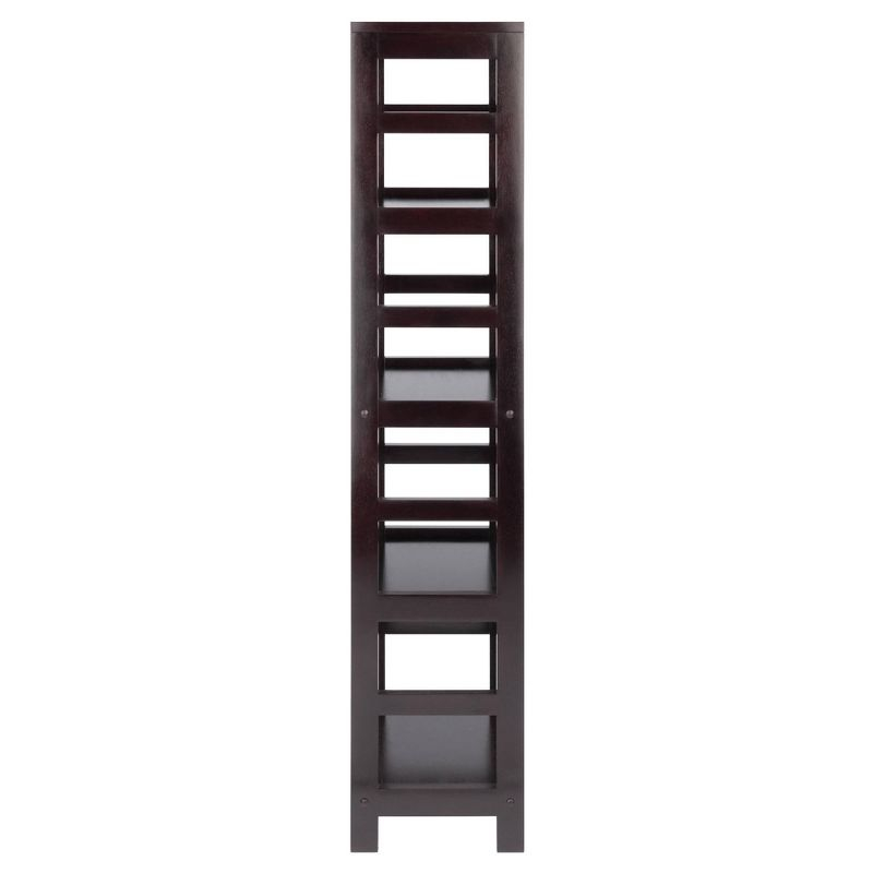55" 4 Section Narrow Bookshelf Espresso - Winsome