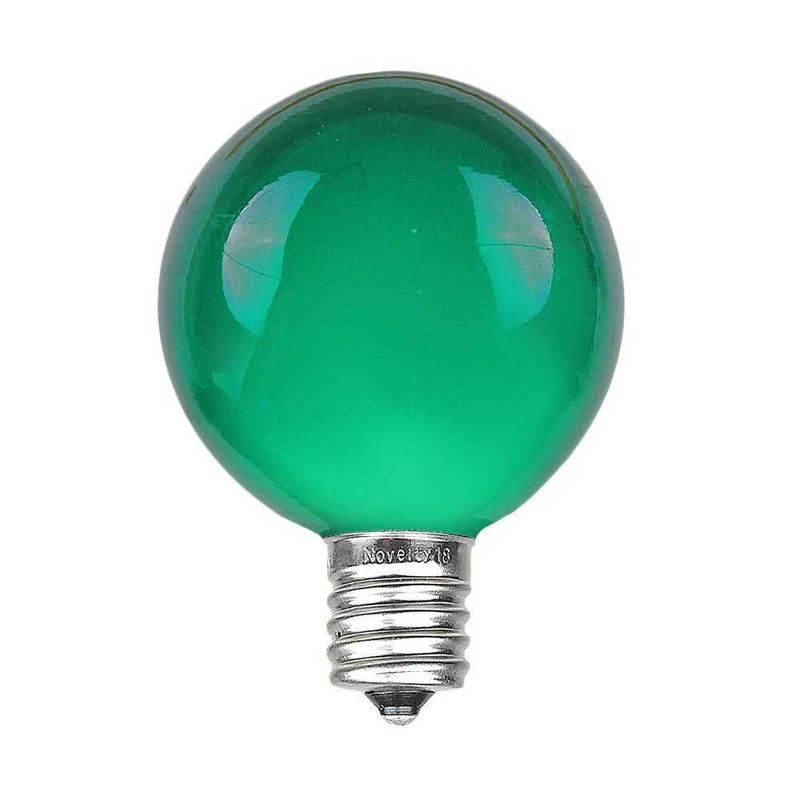 Novelty Lights 100 Feet Green G40 Globe Outdoor Patio String Lights, Brown Wire