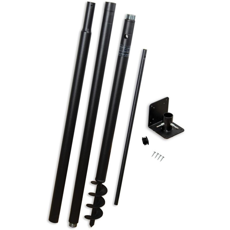 Universal Mounting Pole Kit - Great for Post-Mounted Bird Houses and Bird Feeders, Heavy Duty Pole with Threaded Connections