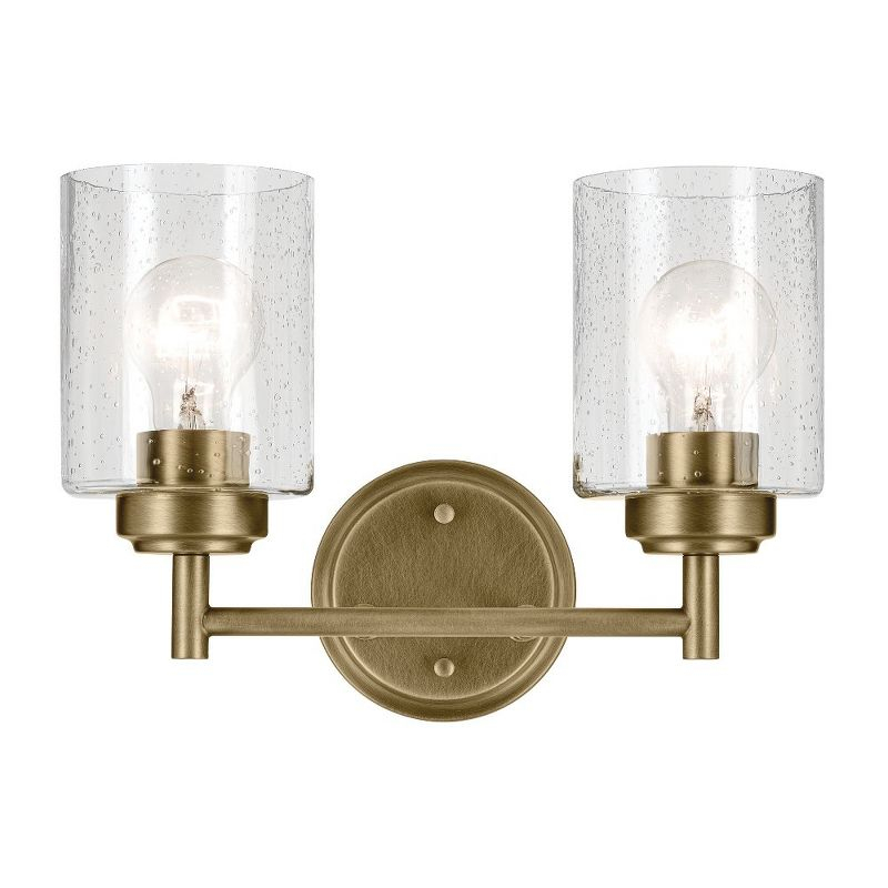 Kichler Lighting Winslow 2 - Light Vanity in  Natural Brass