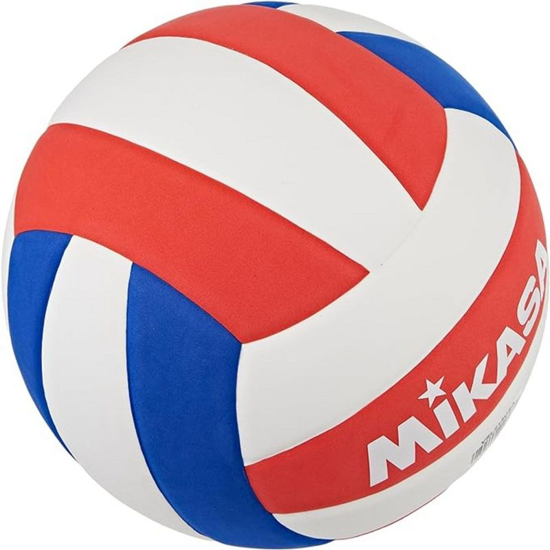 Mikasa VSL215 Competitive Class Volleyball, Size 5, Red/White/Blue