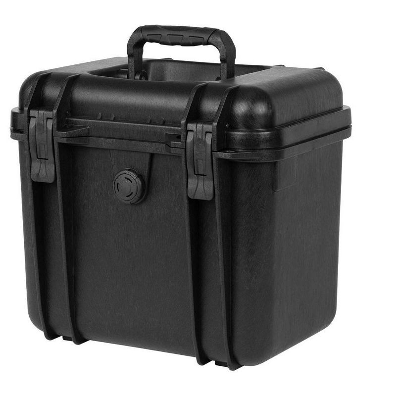 Monoprice Weatherproof Hard Case - 11in x 8in x 10in With Customizable Foam, Shockproof, IP67, Customizable Name Plate