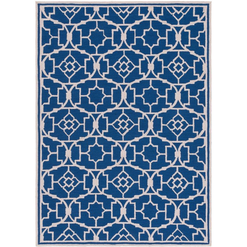 Four Seasons FRS397 Hand Hooked Accent Rug - Navy/Ivory - 2'3"x3'9" - Safavieh.