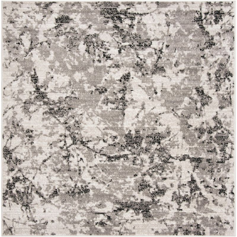 Skyler SKY186 Power Loomed Indoor Area Rug - Grey/Ivory - 6'7"x6'7" - Safavieh