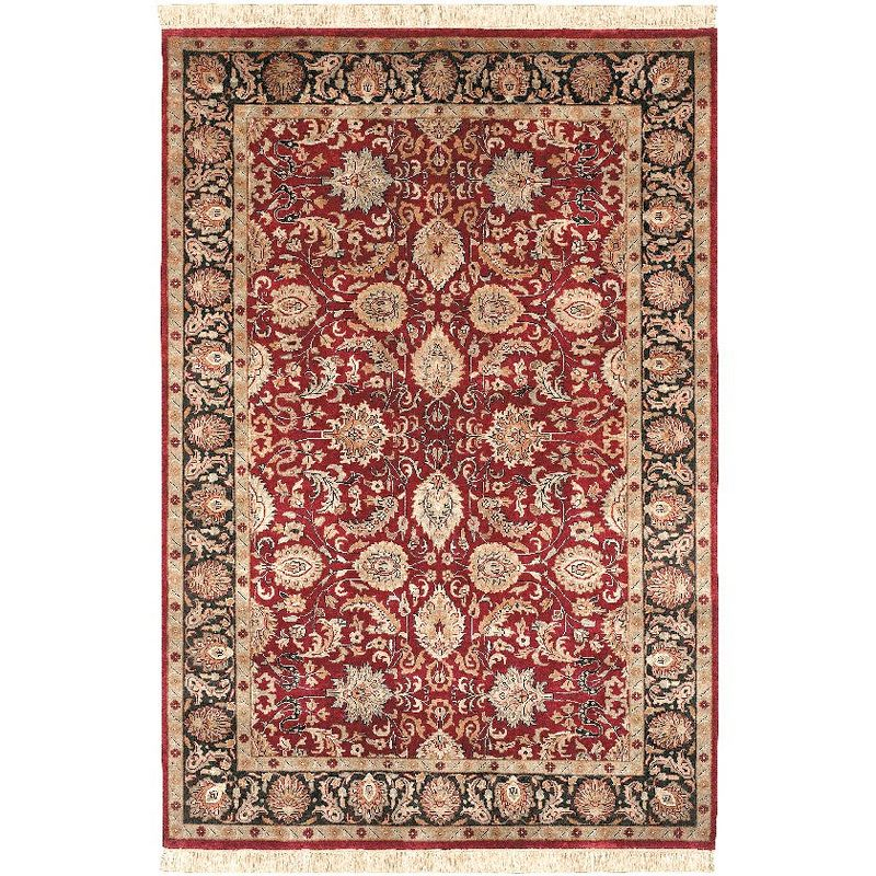Mark & Day Walthourville 5'6"x8'6" Rectangle Knotted Indoor Area Rugs Red/Tan