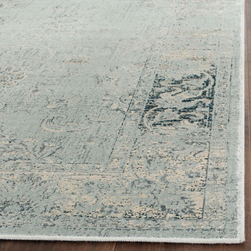 Vintage VTG117 Power Loomed Area Rug - Light Blue - 5'3"x7'6" - Safavieh.