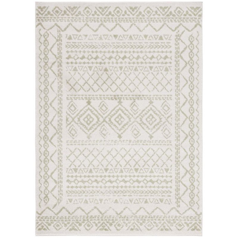 Tulum TUL268 Power Loomed Area Rug - Ivory/Sage - 3'x5' - Safavieh.
