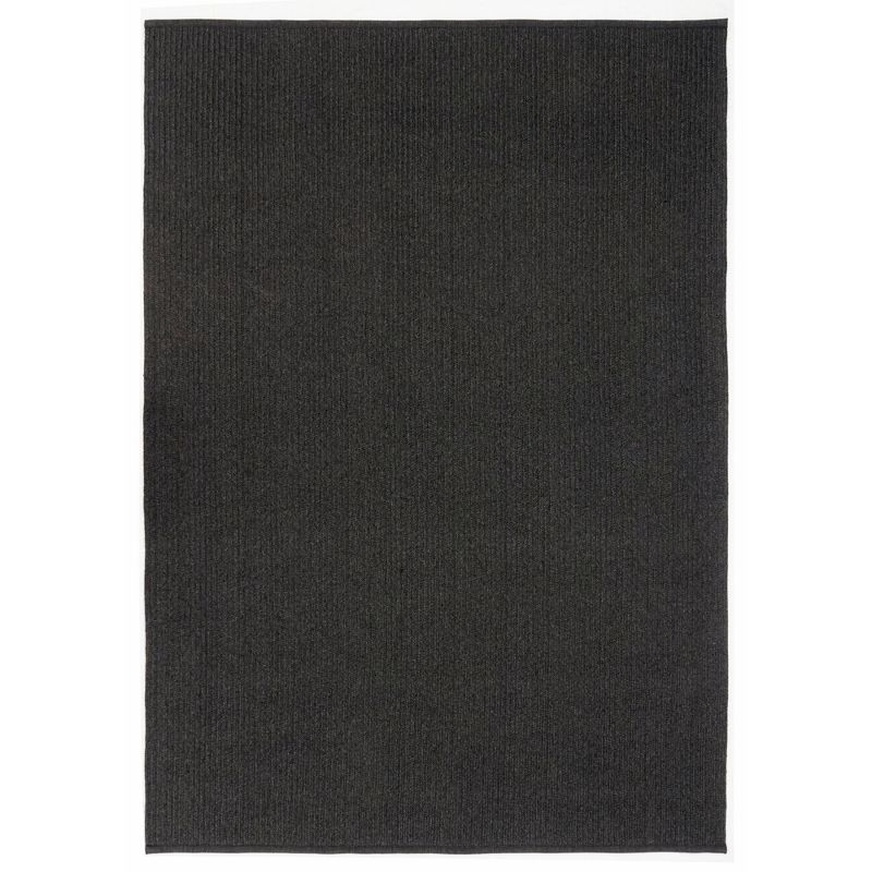 Liora Manne Calais Solid Indoor/Outdoor Rug Charcoal 5' x 7'6"
