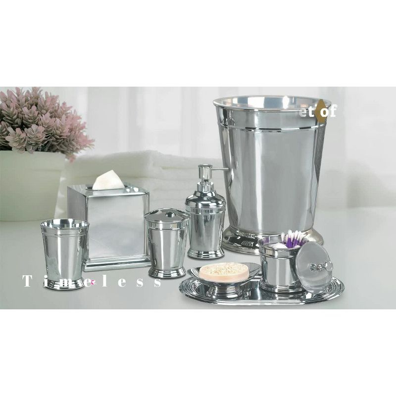 Nu Steel Timeless Stainless Steel Liquid Soap Dispenser : Microfiber, Machine Washable, Non-Slip Backing