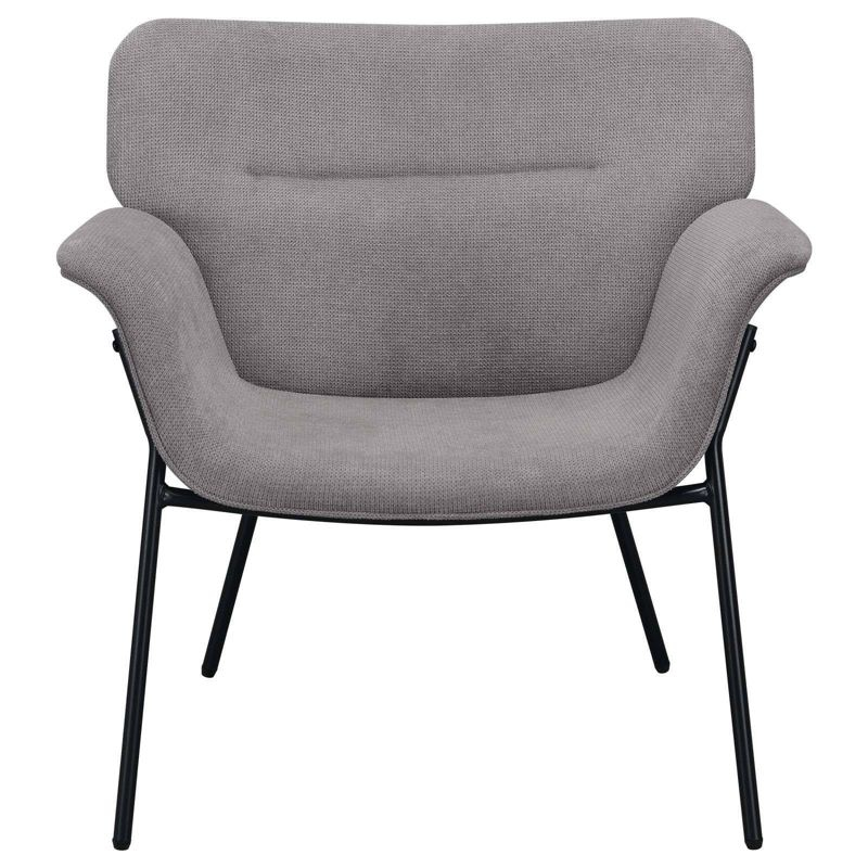 Coaster Davina Modern Upholstered Flared Arms Accent Chair Ash Gray