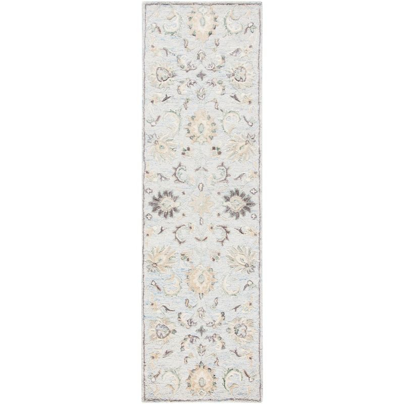 Glamour GLM624 Hand Tufted Indoor Runner - Light Blue/Ivory - 2'3"x8' - Safavieh