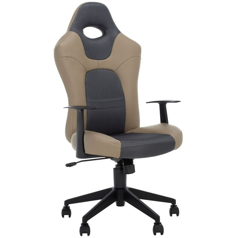 Belinda Desk Chair - Black/Grey - Safavieh