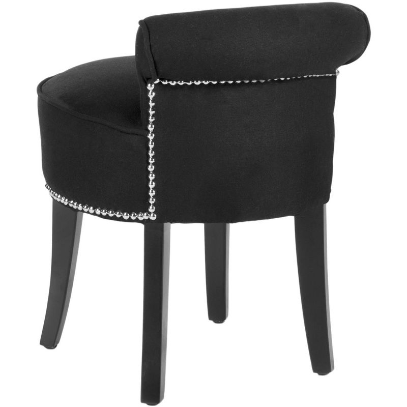 Georgia Vanity Stool - Black - Safavieh