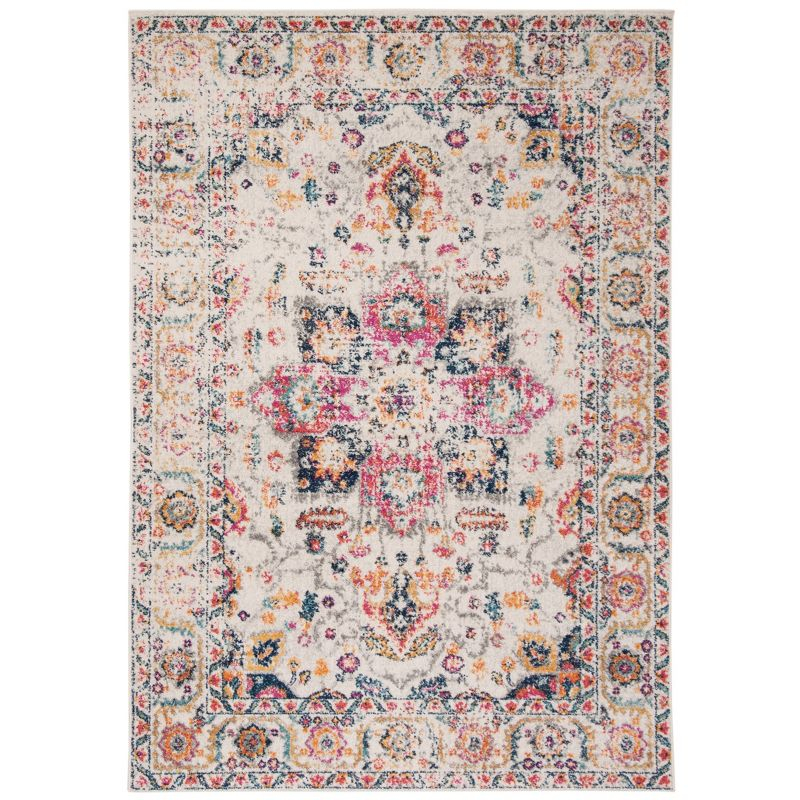 Madison MAD603 Power Loomed Indoor Area Rug - Fuchsia/Ivory - 4'x6' - Safavieh