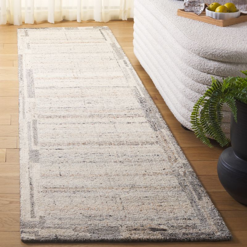 Restoration Vintage RVT801 Hand Tufted Indoor Runner Rug - Grey/Beige - 2'-3"x9' -Safavieh