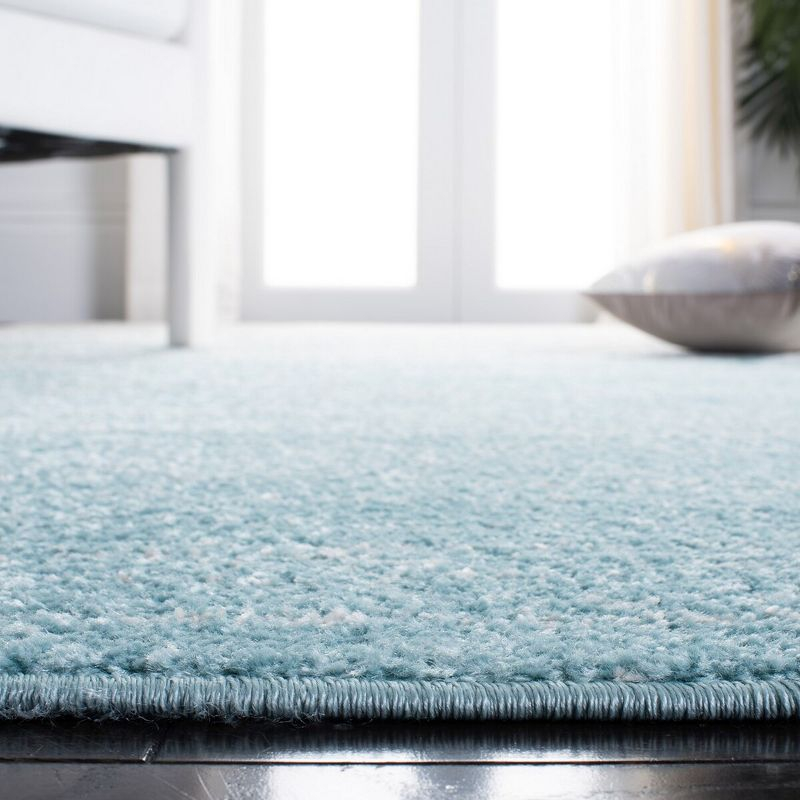 Adirondack ADR113 Machine Made Indoor Area Rug - Aqua/Ivory - 6'-7"x6'-7" - Safavieh