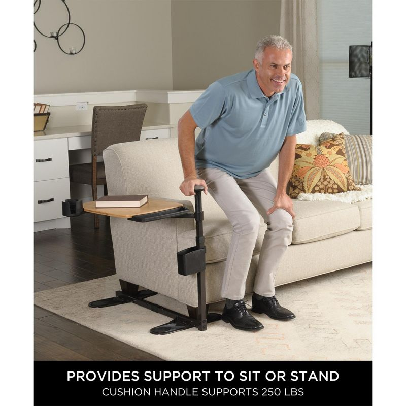 Signature Life Independence Tray Table, Bamboo Swivel TV Tray & Laptop Desk