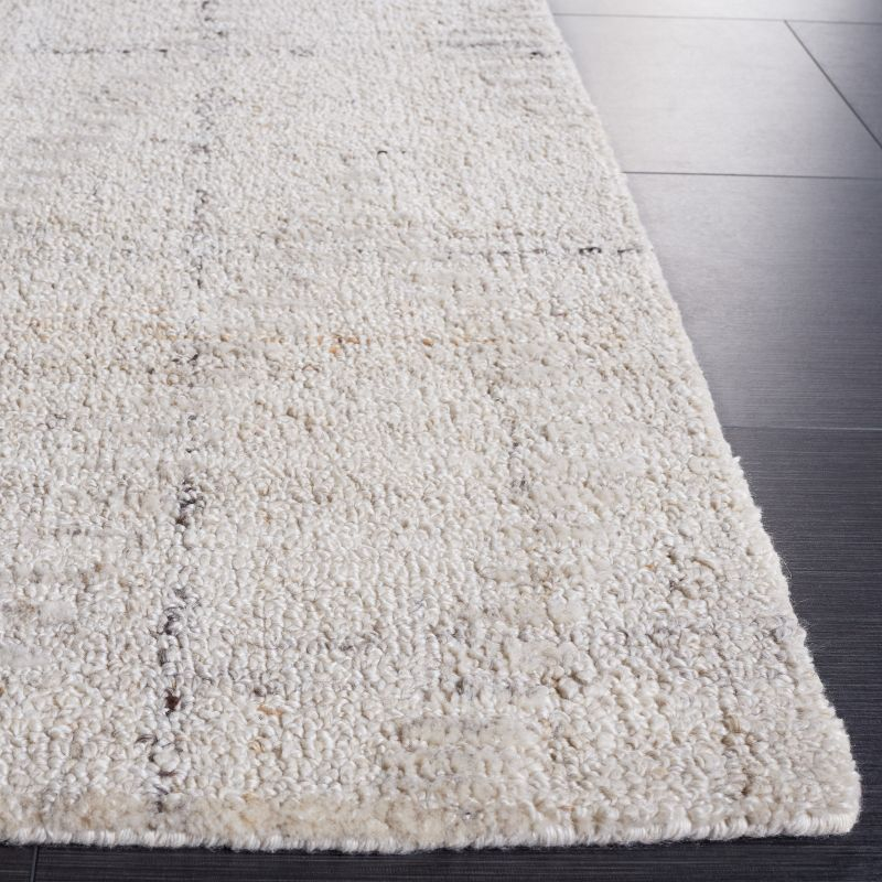 Abstract ABT149 Handmade Tufted Area Rug - Ivory/Grey - 8'-0" x 10'-0" - Safavieh