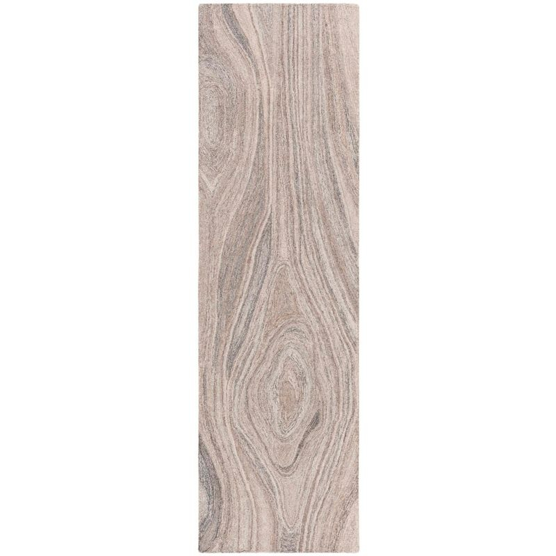 Abstract ABT901 Handmade Indoor Runner - Beige/Grey - 2'-3"x8' - Safavieh