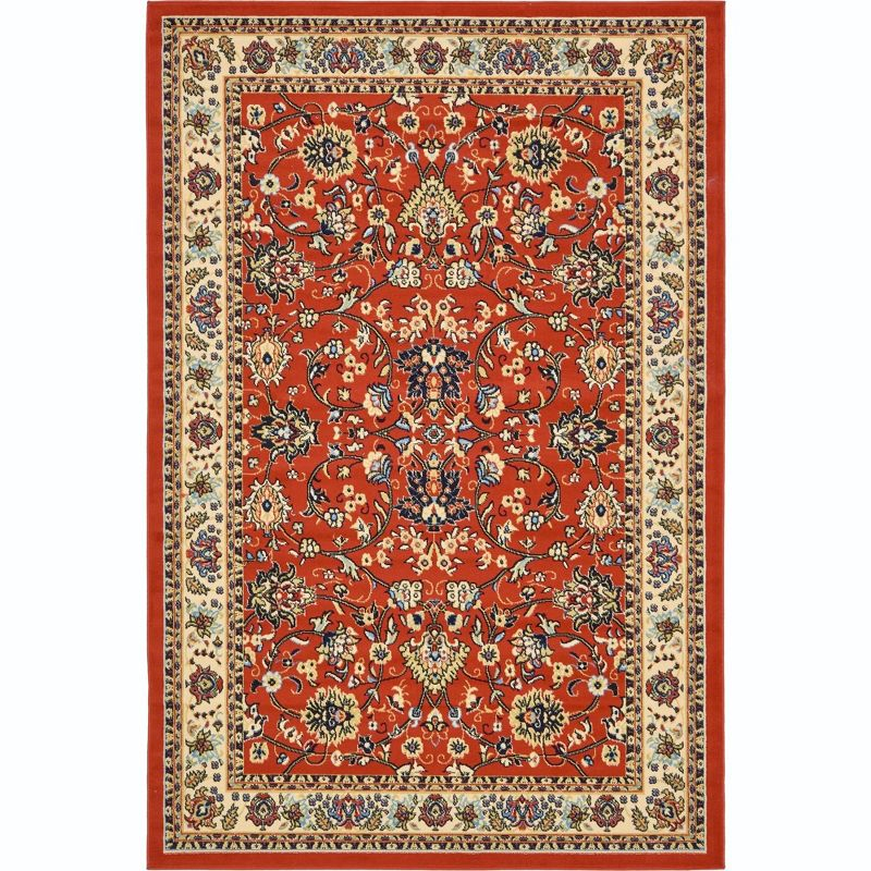 Unique Loom 6' 0 x 9' 0 Sialk Hill Washington Terracotta Area Rug