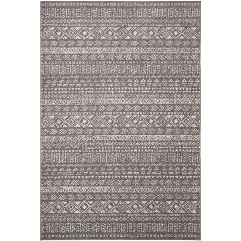 Tulum TUL263 Power Loomed Indoor Accent Rug - Dark Grey/Ivory - 3'x5' - Safavieh