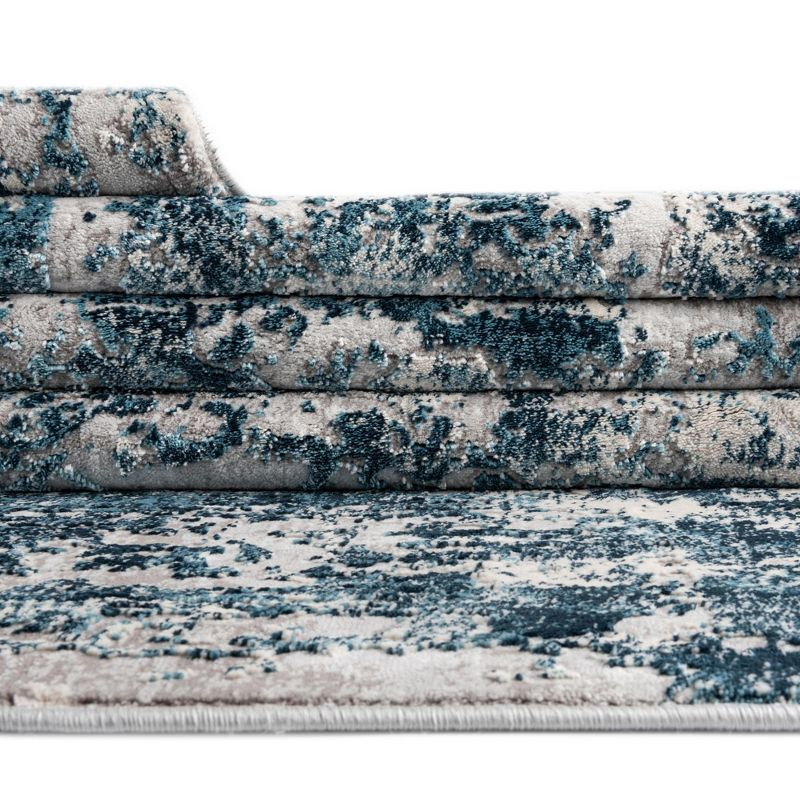 Unique Loom Finsbury Collection Area Rug - Elizabeth (2'  x 3' Rectangle Blue/Ivory)