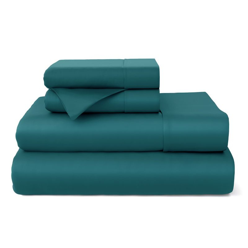 Cosy House Collection 100% Rayon Derived from Bamboo Bed Sheets Set - Dark Teal, Split King