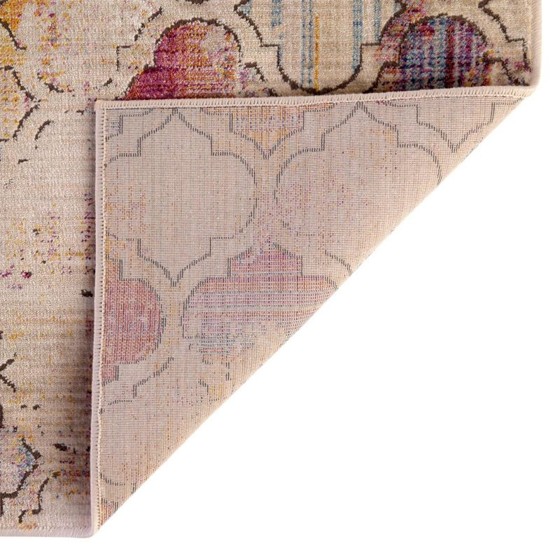 Unique Loom Deepa Collection Area Rug - Static Trellis (7' 10" x 9' 8" Rectangle Multi/Beige)